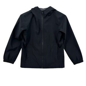 Uniqlo Jacket Youth 140 Water Resistant Windproof Hooded Full Zip Kids Coat sz10